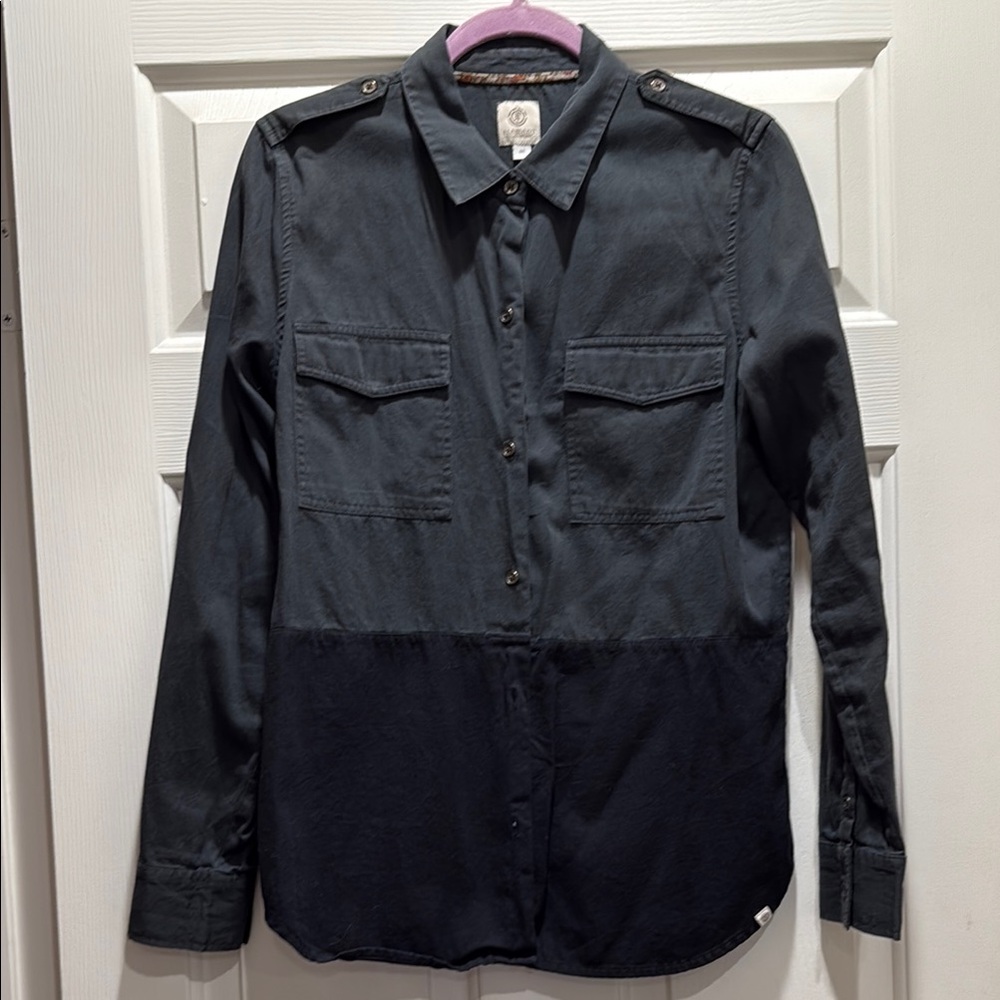 Element Black Button Down Shirt